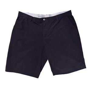 adidas Black Flat-Front Casual Golf Shorts Athletic Size 42